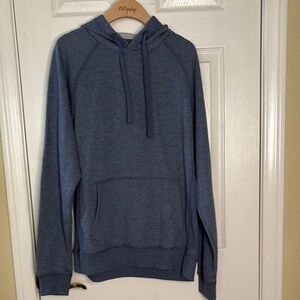 32 Degrees Heat Blue Relaxed Fit Sweatshirt with Drawstring Hood in Medium NWT